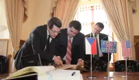 Primátor se setkal s americkým velvyslancem Primátor se setkal s americkým velvyslancem