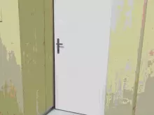 Dveře do školní jídelny