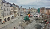 Rekonstrukce Dolního náměstí je téměř u konce