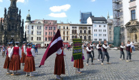 Lotyšský taneční soubor se představil na Horním náměstí