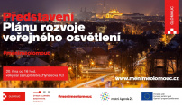 Olomouc bude svítit smart. Přijďte se seznámit s plánem rozvoje veřejného osvětlení