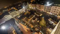 Adventní Olomouc z výšky Adventní Olomouc z výšky