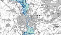 Aktualizace záplavového území. Mapa ukazuje místa ohrožená dvacetiletou povodní Aktualizace záplavového území. Mapa ukazuje místa ohrožená dvacetiletou povodní