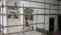 Na radnici se stěhují pozdně gotické fresky