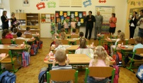 Primátor zahájil nový školní rok v základní škole ve Slavoníně
